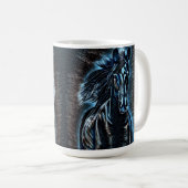 Mug Beauté occidentale Wild Mustang Blue Tones (Devant droit)