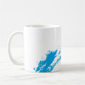Mug Beauté renouvelle Graffiti bleu clair brosse (Gauche)