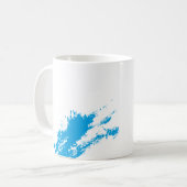 Mug Beauté renouvelle Graffiti bleu clair brosse (Devant gauche)
