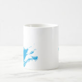Mug Beauté renouvelle Graffiti bleu clair brosse (Centre)