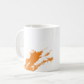 Mug Beauté Renouvelle Orange Graffiti Brushstroke (Devant gauche)