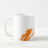 Mug Beauté Renouvelle Orange Graffiti Brushstroke (Gauche)