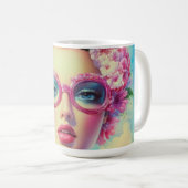 Mug Beauté tropicale rétro (Devant droit)