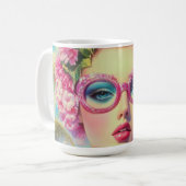 Mug Beauté tropicale rétro (Devant gauche)
