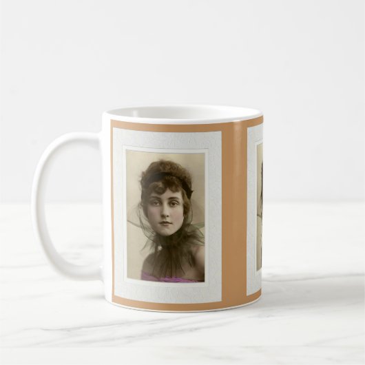 Mug Beauté victorienne intense look filet rose haut (Gauche)