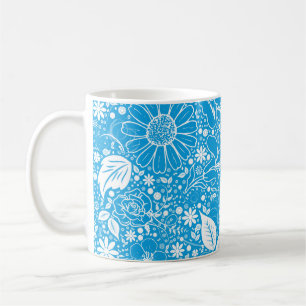 Mug Beautés botaniques Bleu clair