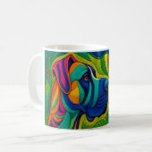 Mug Beautiful Artwork of a Majestic Great Dane (Devant gauche)