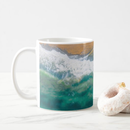 Mug Beautiful beach crystal blue sea (Avec donut)