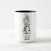 Mug Beautiful Birth Month Flower/Zodiac Sign/Libra (Centre)