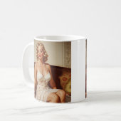 Mug Beautiful blonde pin-up 50's art (Devant gauche)