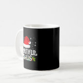 Mug Beautiful Claus Christmas Lights Pajama Family Mat (Devant gauche)