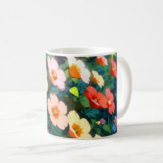 Mug Beautiful colorful anime flowers