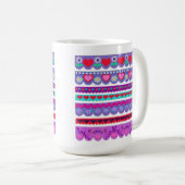 Mug Beautiful Felt Style Valentine's Day Borders (Devant droit)