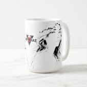Mug Beautiful Floral Anime Girl – Soft Pastel Aesthe (Devant droit)