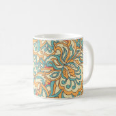 Mug beautiful flowers seamless pattern. floral vintage (Devant droit)