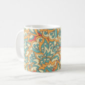 Mug beautiful flowers seamless pattern. floral vintage (Devant gauche)