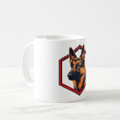 Mug Beautiful German Shepard In A Six Sided Frame (Devant gauche)
