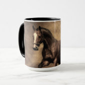 Mug Beautiful horse throw pillow (Devant gauche)
