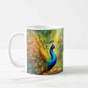 Mug Beautiful Peacock in Garden Bird 98