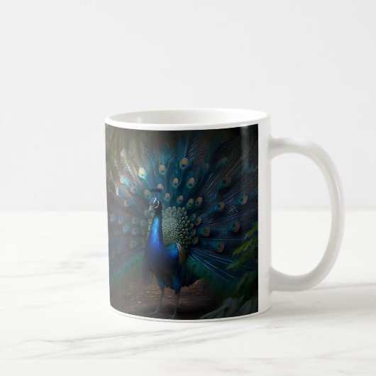 Mug Beautiful Peacock Personnaliser Chien Animaux de C (Droite)