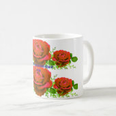 Mug Beautiful Red Roses Bouquet Photography | Romantic (Devant droit)