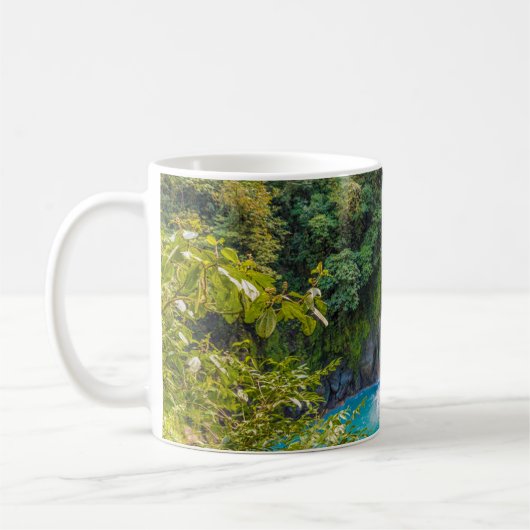 Mug Beautiful Relaxing Blue Unique Waterfall in Jungle (Gauche)