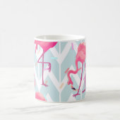 Mug Beautiful seamless tropical pattern with pink flam (Centre)