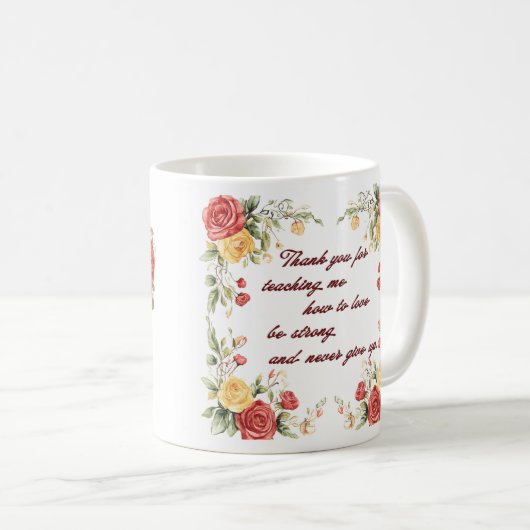 Mug Beautiful Sentiment For Mom Wrap (Devant droit)