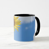 Mug beautiful sun flowers witcloudy sky (Devant droit)