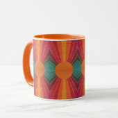 Mug Beautiful Sunny Sun Rays Southwestern Folk Art (Devant gauche)