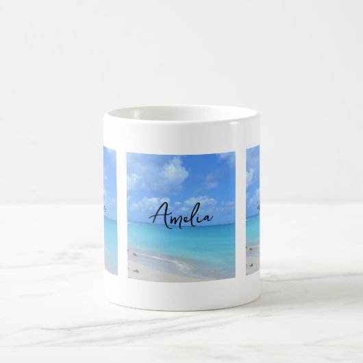 Mug Beautiful Turquoise Tropical Beach (Centre)
