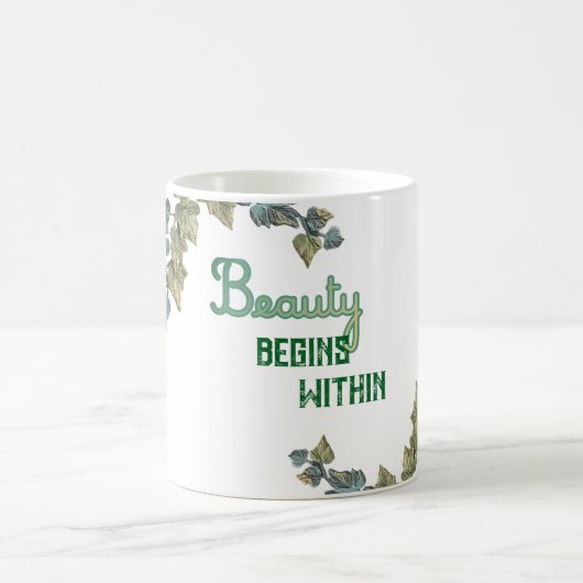 Mug Beauty Botanical Typography (Centre)