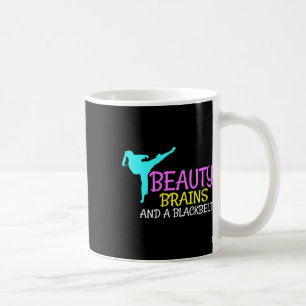 Mug Beauty Brains Black Belt Karate Martial Arts Cadea
