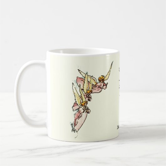 Mug Beaux anges avec un trait de réconfort (Gauche)
