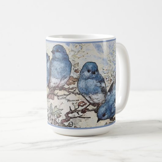 Mug Beaux Bluebirds (Devant droit)