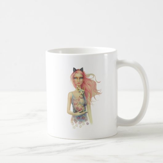 Mug Beaux chat et fille de sphinx (Droite)