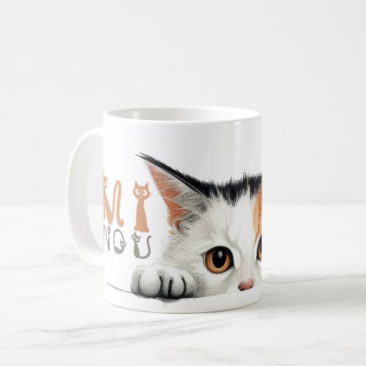 Mug BEAUX CHATS MINOU 04 Koffiemok (Voorkant links)