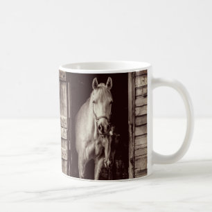 Mug Beaux Chevaux et Brown rustique