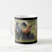 Mug Beaux chevaux et grange rustique (Devant gauche)