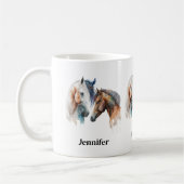 Mug Beaux Chevaux Style Boho Occidental (Gauche)