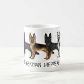 Mug Beaux chiens Shepherd allemands J'adore les Shephe (Centre)