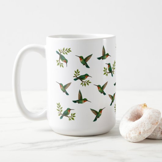 Mug Beaux colibris (Avec donut)