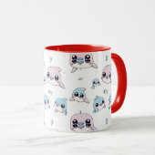 Mug Beaux dauphins - Design motif numérique moderne 1 (Devant droit)