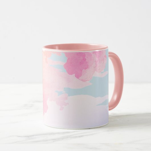 Mug Beaux nuages pastel (Devant droit)