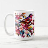 Mug Beaux Oiseaux Colorés En Boho D'Été (Gauche)