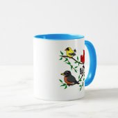 Mug Beaux oiseaux Jardins (Devant droit)