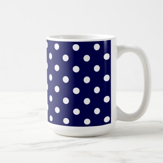 Mug Beaux points noirs et blancs élégants (Droite)