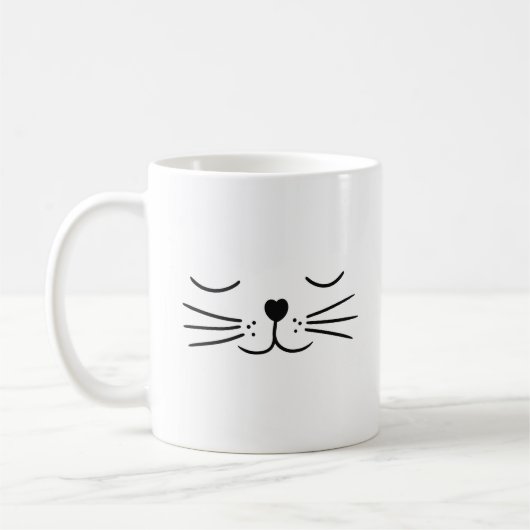 Mug Beaux Yeux de Chat qui Dorment (Gauche)
