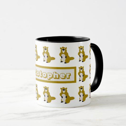 Mug Beaver Design Mok (Voorkant rechts)