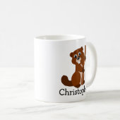 Mug Beaver Design Personalised (Devant droit)